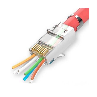 Cat7 Cat6A EZ Yeni Nesil RJ45 Delikli Metal Konnektör  