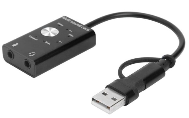 7.1 Multi Çoklu Fonksiyonlu 3.5mm Kulaklık Mikrofon Type C Usb Ses Kartı  