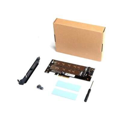 1x SATA + 2x NVMe M.2 SSD PCI-E Dönüştürücü Kartı  