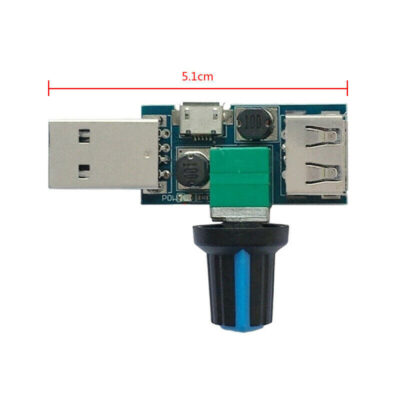 Dc 5V-12V 5W Usb - Micro Usb Fan Hız Kontrol Modülü  