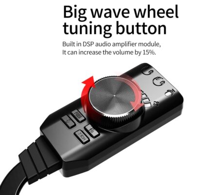 Usb Harici Ses Kartı 7.1 Dönüştürücü Plextone Gs3 Pubg Lol Mikrofon Destekli  