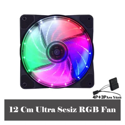 rgb kasa fanı 12 cm  