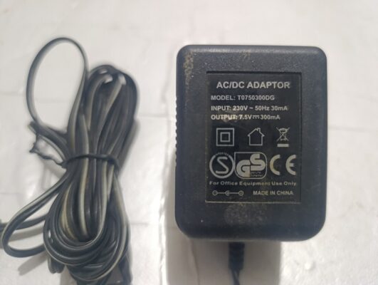 T0750300DG  7.5V 300MA ADAPTÖR  