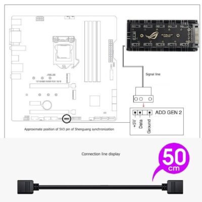 rgb fan hub argb fan hub