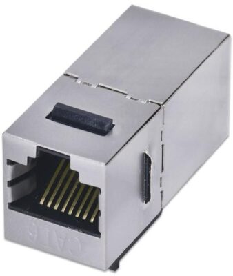 Cat6 Jack İnternet Kablo Birleştirici Rj45 Metal Dişi Dişi Ekleme Aparatı