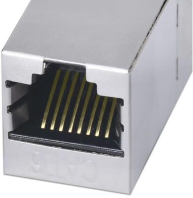Cat6 Jack İnternet Kablo Birleştirici Rj45 Metal Dişi Dişi Ekleme Aparatı