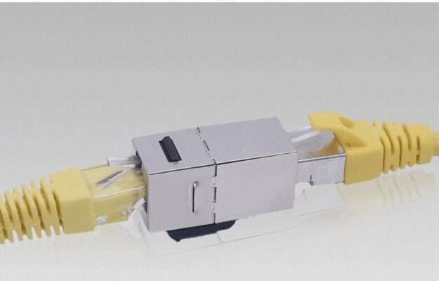 Cat6 Jack İnternet Kablo Birleştirici Rj45 Metal Dişi Dişi Ekleme Aparatı