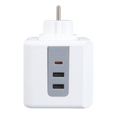 USB 1x Type-C 3'lü Çocuk Ve Termal Korumalı Grup Priz